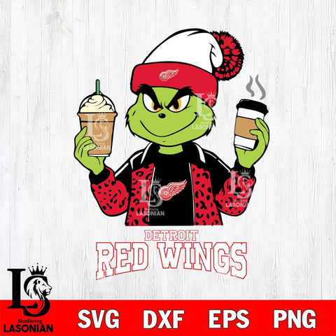 Detroit Red Wings Grinch 2 coffee Svg Eps Dxf Png File, Digital Download, Instant Download