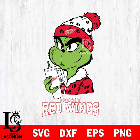 Detroit Red Wings Grinch Bougie Leopard Svg Eps Dxf Png File, Digital Download, Instant Download