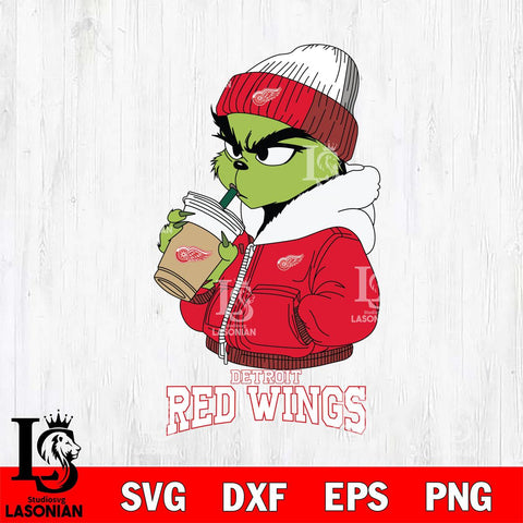 Detroit Red Wings Grinch Bougie Sport Svg Eps Dxf Png File, Digital Download, Instant Download