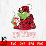 Detroit Red Wings Grinch Leopard Christmas Cut Files, Cricut,Christmas Svg Dxf Eps Png file , Digital Download