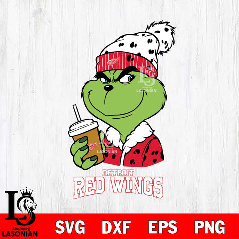 Detroit Red Wings Grinch hat Svg Eps Dxf Png File, Digital Download, Instant Download