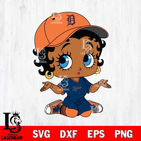 Detroit Tigers Betty Boop MLB 6 Svg Eps Dxf Png File,MLB svg, Digital Download, Instant Download