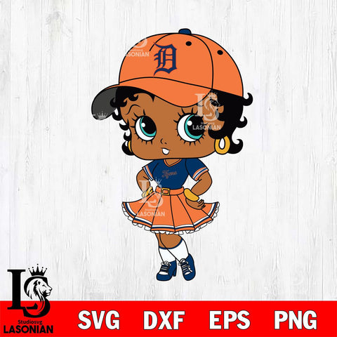 Detroit Tigers Betty Boop MLB 8 Svg Eps Dxf Png File,MLB svg, Digital Download, Instant Download