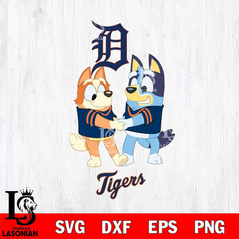 Detroit Tigers Bluey Chilli Dance Svg Eps Dxf Png File, Digital Download, Instant Download