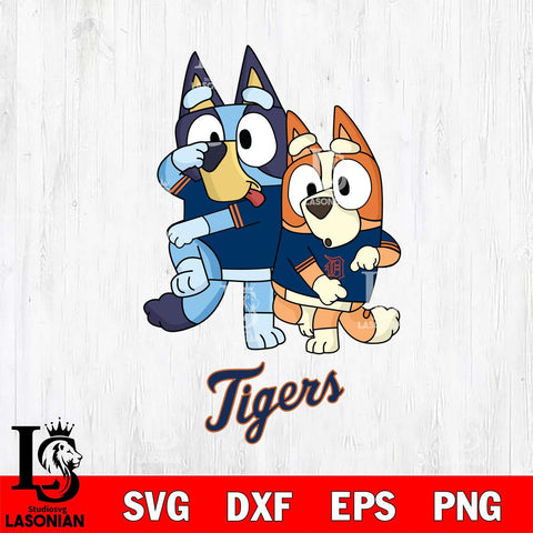 Detroit Tigers Bluey Chilli Dance Mode Svg Eps Dxf Png File, Digital Download, Instant Download