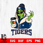 Detroit Tigers Boujee Grinch Girls Christmas Cut Files Cricut, Svg Dxf Eps Png file , Silhouette