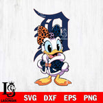 Detroit Tigers Fancy Daisy Duck Disney Svg Eps Dxf Png File, Digital Download, Instant Download