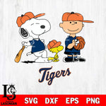 Detroit Tigers Game the Peanuts Sport Svg Eps Dxf Png File, MLB File Cut,Digital Download,Instant Download,MLB Svg Files