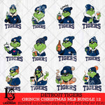 Detroit Tigers Grinch Christmas MLB Bundle 12 Cut Files Cricut, Svg Dxf Eps Png file , Silhouette
