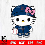 Detroit Tigers Hello Kitty hold the baseball Svg Eps Dxf Png File,MLB File Cut,Digital Download,Instant Download,Svg Files