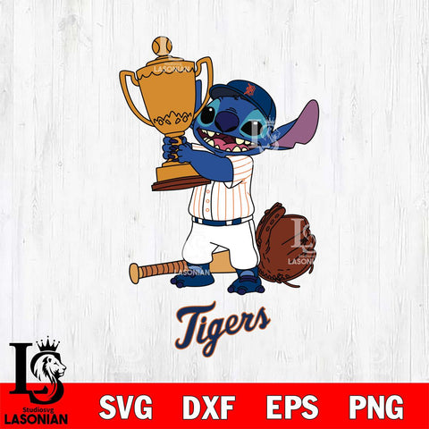 Detroit Tigers Stitch Baseball Champion SVG DXF EPS PNG FILE, MLB File Cut, Digital Download,Instant Download, Silhouette, Stitch Cricut