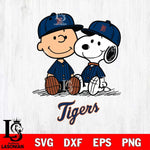 Detroit Tigers snoopy and charlie brown sit baseball Svg Eps Dxf Png File, MLB File Cut,Digital Download,Instant Download,MLB Svg Files