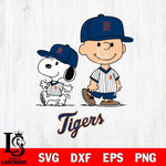 Detroit Tigers snoopy and charlie brown sport Svg Eps Dxf Png File, MLB File Cut,Digital Download,Instant Download,MLB Svg Files