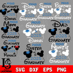 Disney Mickey Proud Family Of The 2025 Graduate bundle Svg Eps Dxf Png File, mickey File Cut,Digital Download,Instant Download,Disney Svg Files