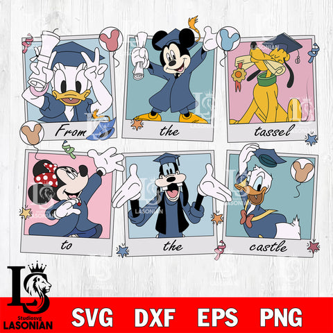 Disney Graduation 2025 SVG DXF EPS PNG FILE, Graduation File Cut,Digital Download,Instant Download,Disney Svg Files