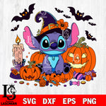 Disney Lilo And Stitch Cartoon Pumpkin 2025 SVG DXF EPS PNG FILE, Halloween File Cut, Digital Download,Instant Download, Silhouette, Cricut