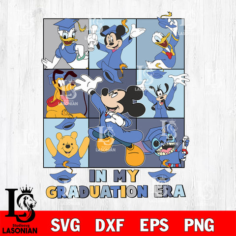 Disney Senior Class Of 2025 svg,n My Graduation Era Mickey and Friends SVG DXF EPS PNG FILE, Graduation File Cut,Digital Download,Instant Download,Disney Svg Files