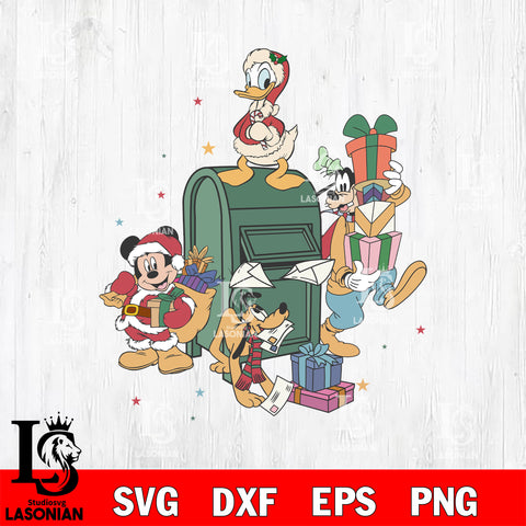 Disney christmas mail SVG DXF EPS PNG FILE,Christmas SVG, Disney Digital Download,Instant Download, Silhouette