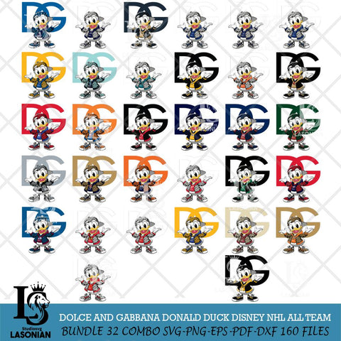 Dolce And Gabbana Donald Duck Disney NHL Svg Eps Dxf Png File, Digital Download, Instant Download