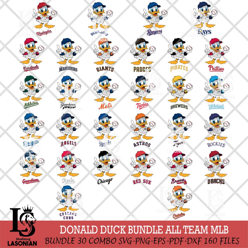 Donald Duck number one Baseball MLB – lasoniansvg