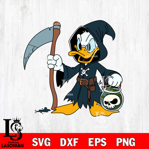 Donald Grim Reaper SVG DXF EPS PNG FILE, Halloween File Cut, Digital Download,Instant Download, Silhouette,Horror Cricut