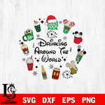 Drink around the world SVG DXF EPS PNG FILE, Disney svg ,Christmas Digital Download,Instant Download, Silhouette