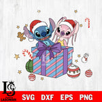 Stitch Couple Christmas SVG DXF EPS PNG FILE,Christmas SVG, Disney Digital Download,Instant Download, Silhouette