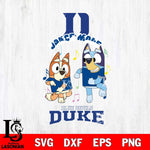 Duke Blue Devils Bluey Bingo Dance Mode Svg Eps Dxf Png File, NCAA svg, Digital Download, Instant Download