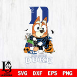 Duke Blue Devils Bluey Halloween NCAA Svg Eps Dxf Png File, Digital Download, Instant Download