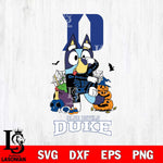 Duke Blue Devils Bluey Halloween NCAA 2 Svg Eps Dxf Png File, Digital Download, Instant Download