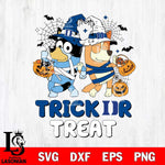 Duke Blue Devils Bluey Trick or Treat Halloween 2 Svg Eps Dxf Png File, Digital Download, Instant Download