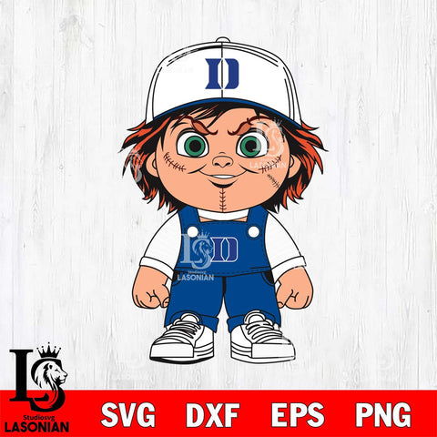 Duke Blue Devils Chucky Horror Svg Eps Dxf Png File, NCAA svg, Digital Download, Instant Download
