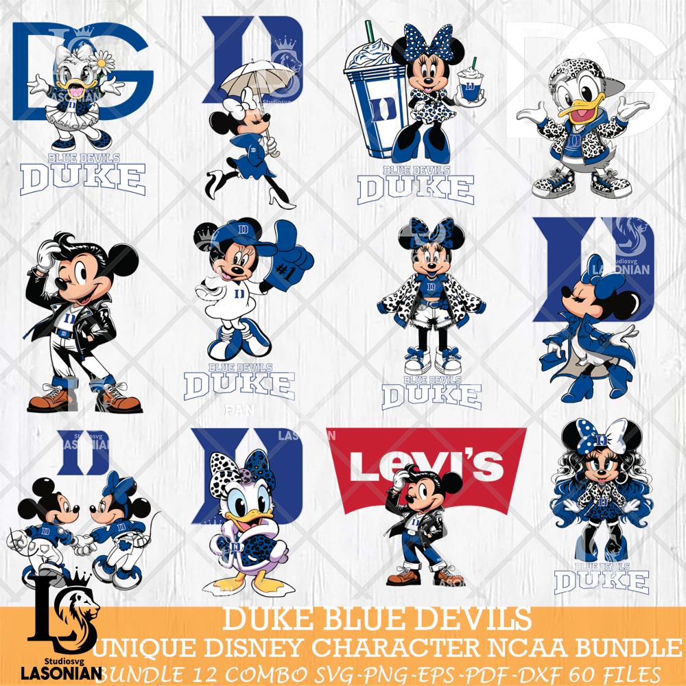 Duke Blue Devils Disney character NCAA Bundle 12 – lasoniansvg