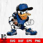 Duke Blue Devils Donal Duck Svg Eps Dxf Png File, NCAA svg, Digital Download, Instant Download