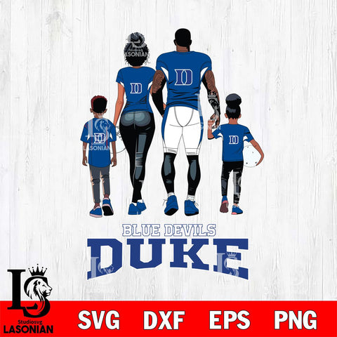 Duke Blue Devils Family Love Rugby SVG DXF EPS PNG FILE,NCAA SVG, Father day Digital Download,Instant Download, Silhouette
