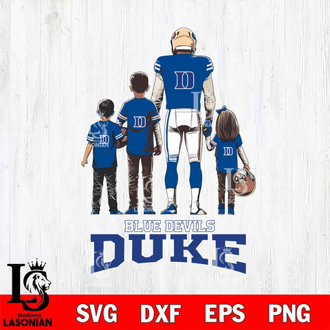 Duke Blue Devils Father Football SVG DXF EPS PNG FILE,NCAA SVG, Father day Digital Download,Instant Download, Silhouette