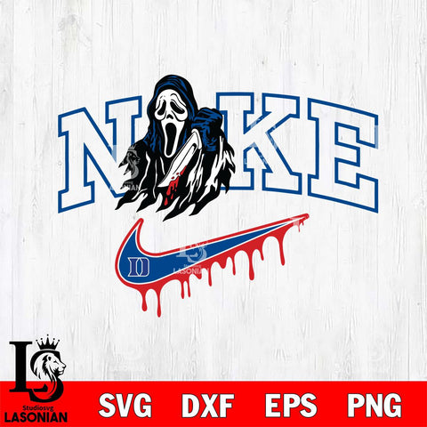Duke Blue Devils Ghostface Nike Svg Eps Dxf Png File, Digital Download, Instant Download