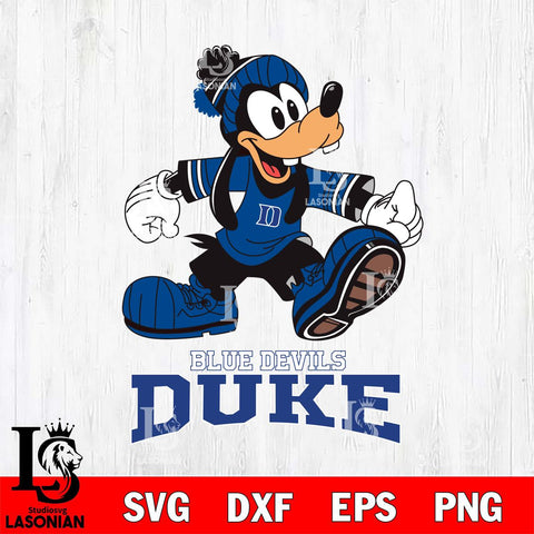 Duke Blue Devils Goofy Cool Sport SVG DXF EPS PNG FILE,NCAA svg ,Football Digital Download,Instant Download, Silhouette