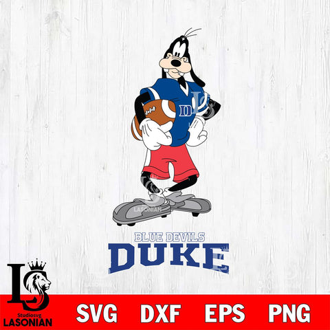 Duke Blue Devils Goofy Player SVG DXF EPS PNG FILE,NCAA svg ,Football Digital Download,Instant Download, Silhouette