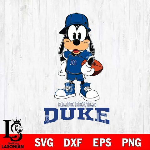 Duke Blue Devils Goofy rugby SVG DXF EPS PNG FILE,NCAA svg ,Football Digital Download,Instant Download, Silhouette