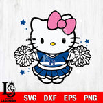 Duke Blue Devils Hello Kitty Cheerleader 10 Svg Eps Dxf Png File, Digital Download, Instant Download