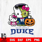 Duke Blue Devils Hello Kitty Horror 10 Svg Eps Dxf Png File, Digital Download