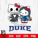 Duke Blue Devils Hello Kitty Horror 11 Svg Eps Dxf Png File, Digital Download