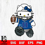 Duke Blue Devils Hello Kitty sport Svg Eps Dxf Png File, NCAA svg, Digital Download, Instant Download