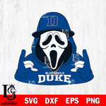 Duke Blue Devils Horror Character Ghostface Sport Svg Eps Dxf Png File, NCAA svg, Digital Download, Instant Download
