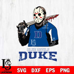 Duke Blue Devils Jason Voorhees 11 Svg Eps Dxf Png File, Digital Download