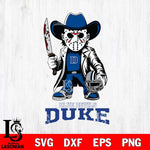 Duke Blue Devils Jason Voorhees 3 Svg Eps Dxf Png File, Digital Download