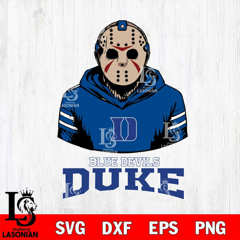 Duke Blue Devils Jason Voorhees 4 Svg Eps Dxf Png File, Digital Download