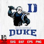 Duke Blue Devils Jason Voorhees 5 Svg Eps Dxf Png File, Digital Download