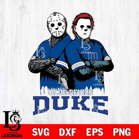 Duke Blue Devils Jason Voorhees 8 Svg Eps Dxf Png File, Digital Download